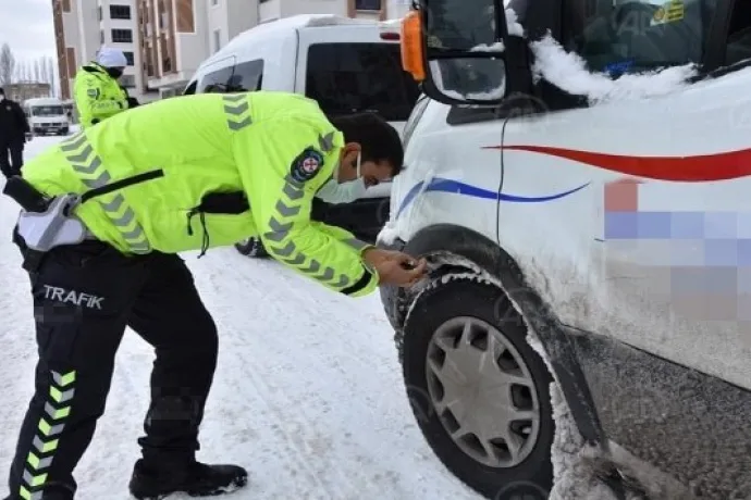 Kış lastiği denetimine ağırlık