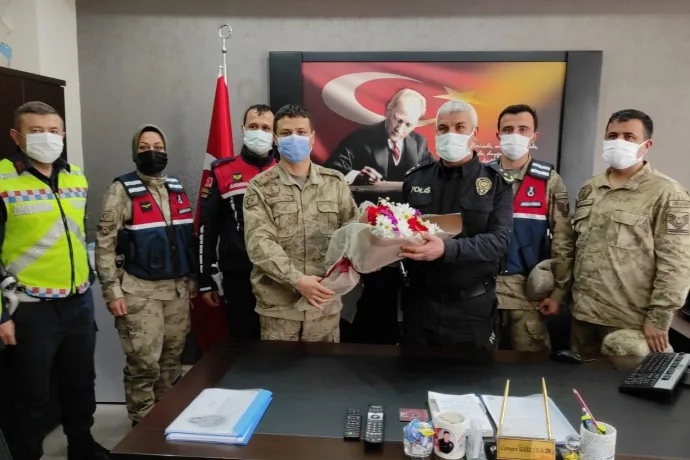YEŞİLYURT JANDARMADAN POLİS TEŞKİLATINA ZİYARET