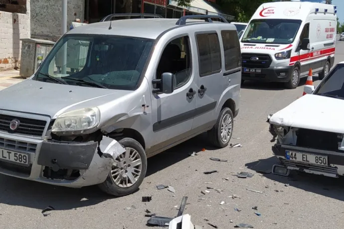 trafik kazasında 1 kişi yaralandı.