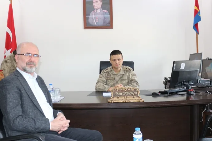 Özkan'dan Binbaşı Boyacıoğlu'na ziyaret