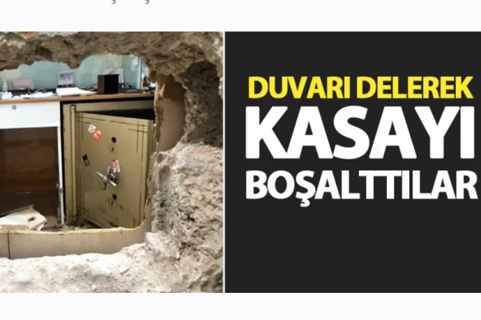 Malatya’da Duvarı Delerek Kasayı Boşalttılar