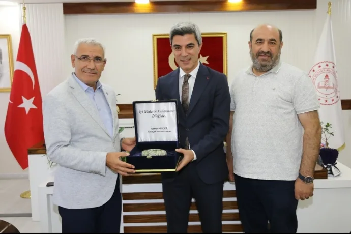 BAŞKAN GÜDER’DEN İL MİLLİ EĞİTİM MÜDÜRÜ BAKIR’A HAYIRLI OLSUN ZİYARETİ