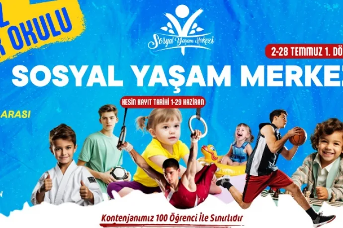 Battalgazi Sosyal Yaşam Merkezi’nde yaz spor okulu için geri sayım