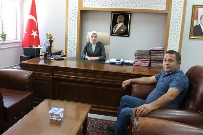 Kaymakam Baytak’a teşekkür ziyareti: