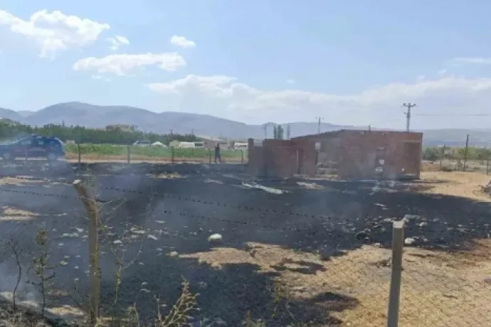 Malatya'da Arazi Yangını