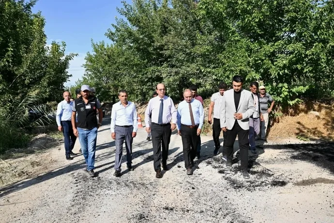 Geçit, Samanköy’deki çalışmaları inceledi
