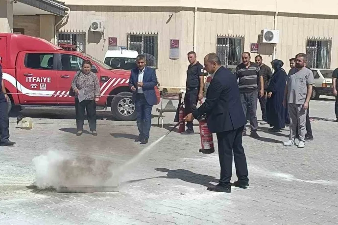 Malatya’da yangın söndürme tatbikatı yapıldı