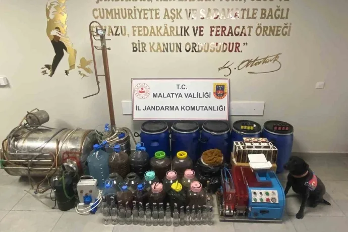 Malatya’da sahte alkol operasyonu: 3 gözaltı