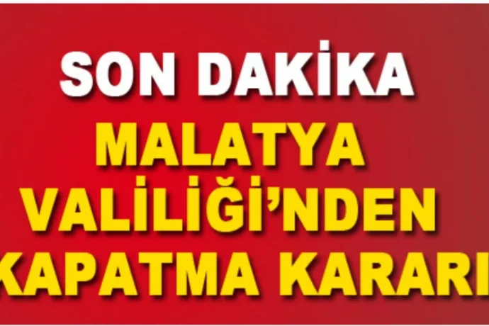 Malatya'da Kasaplar, Balıkçılar ve Sebzeciler Pazarı Kapatılıyor
