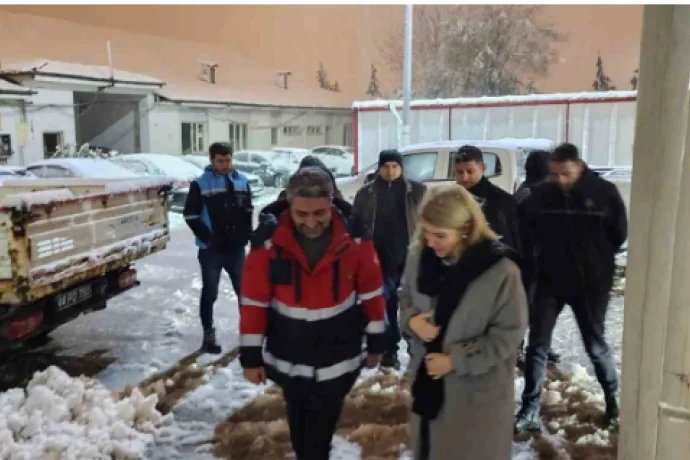 Ölmeztoprak’tan kar mesaisi