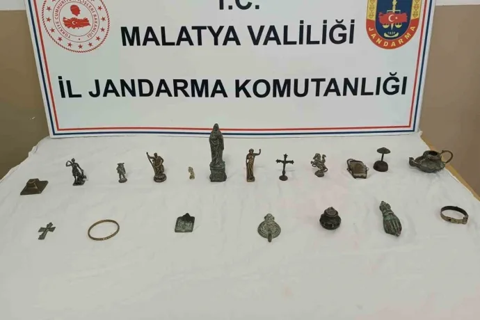 Malatya’da tarihi eser operasyonu: 1 gözaltı