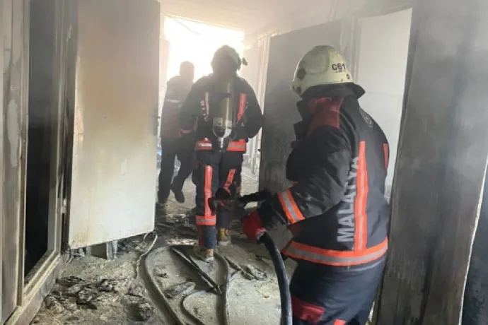 Malatya’da inşaat işçilerinin kaldığı şantiyede yangın: 4 yaralı