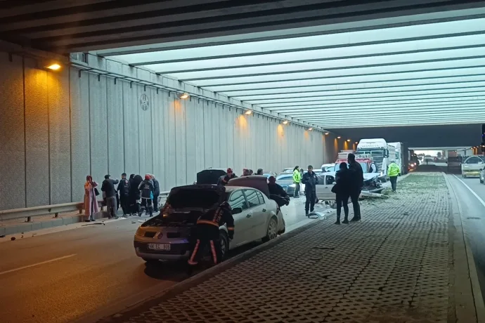 Malatya’da 4 araç birbirine girdi: 7 yaralı
