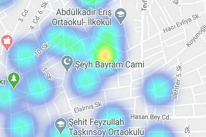 Malatya'nın Koronavirüs Yoğunluk Haritası Yayınlandı..İşte Riskli Bölgeler