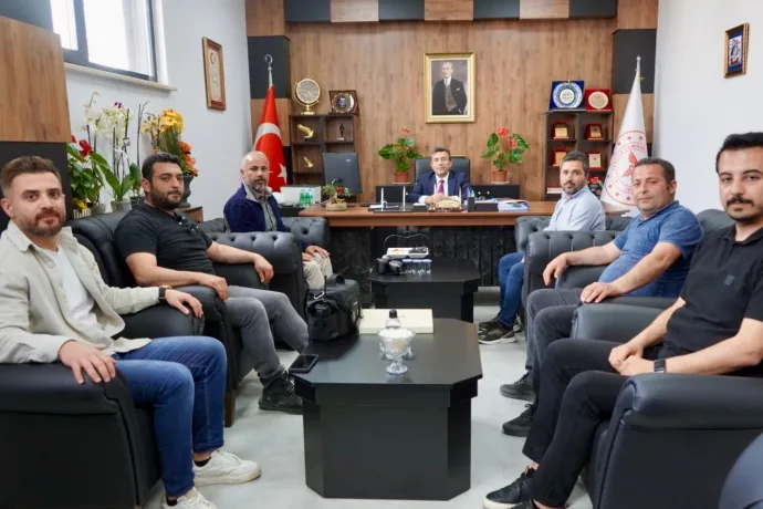 Gazetecilerden İl Sağlık Müdürü Cezmi Karaca’ya Hayırlı Olsun Ziyareti