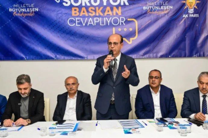 Tecde Mahallesi’nde "Vatandaş soruyor, başkan cevaplıyor" toplantısı