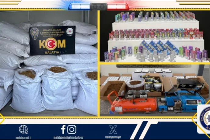Kaçak Tütün ve Sigara Operasyonunda Büyük Miktarda Kaçak Ürün Ele Geçirildi