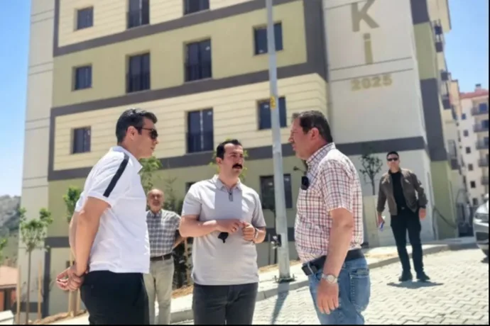Kaymakam Günlü ve Vali Yardımcısı Özdemir'den TOKİ Konutlarına İnceleme