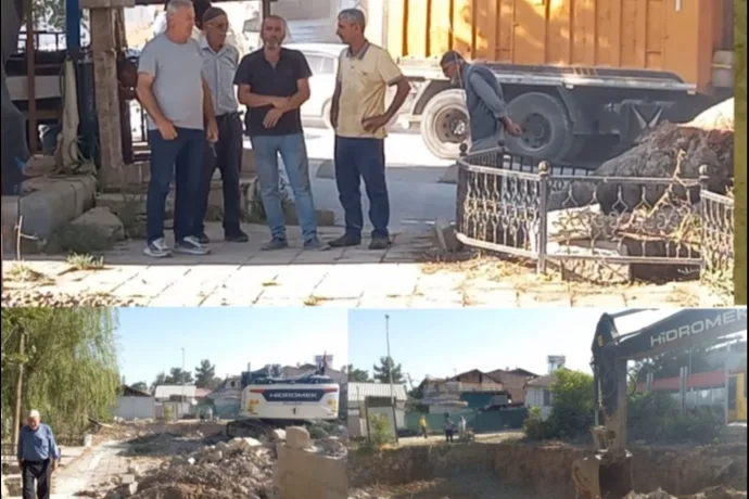 Dilek Merkez Camii’nin Temeli Dualarla Atıldı