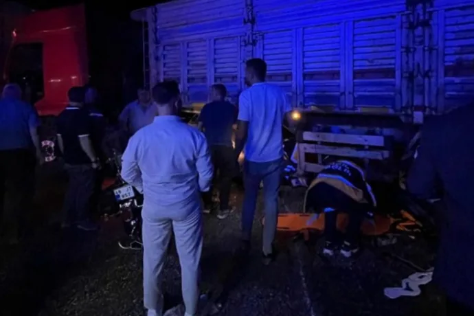 Doğanşehir de tırla motorpisitlet çarpıştı
