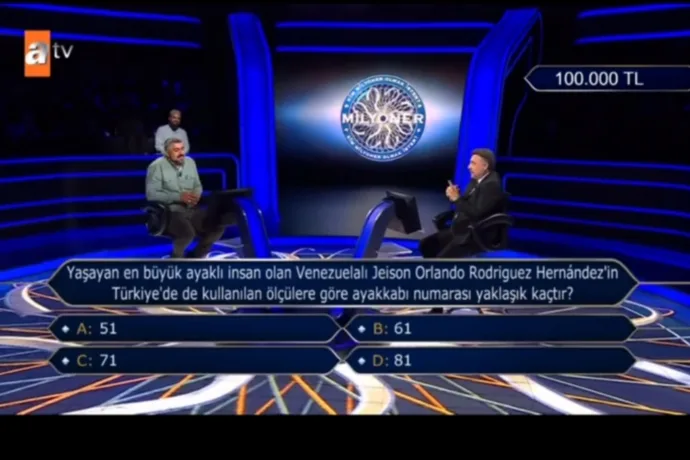 MALATYALI MEHMET CEYHAN "KİM MİLYONER OLMAK İSTİYORSUN?"DA GURURLANDIRDI