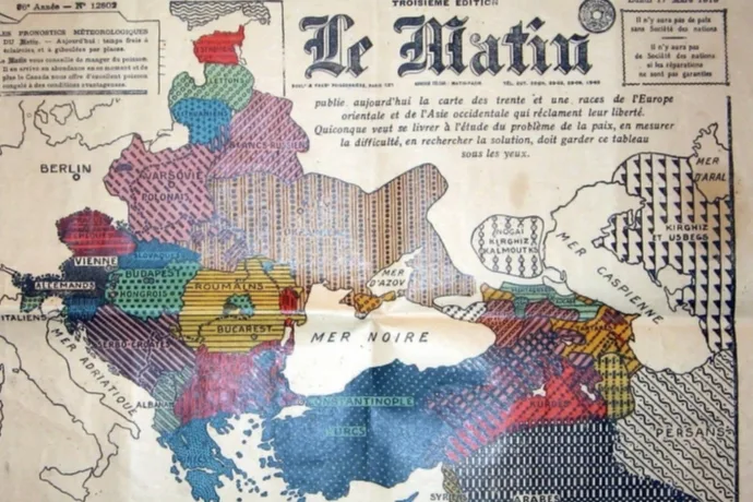 1919’da Fransa’da Yayımlanan Doğu Avrupa Etnik Haritası Gündemde