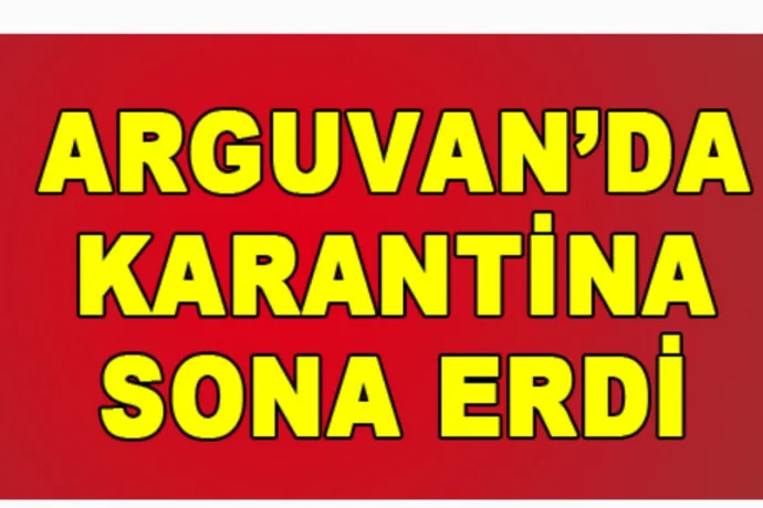 Arguvan'da Karantina Sona Erdi