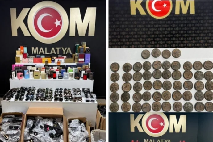 Malatya’da Kaçakçılık Operasyonu: Tarihi Eser Sikkeler Ele Geçirildi