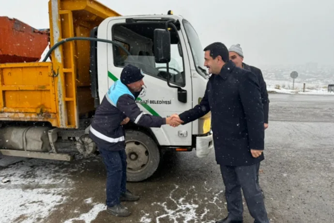 Battalgazi’de Kar Teyakkuzu: 104 Mahallede Kesintisiz Mesai