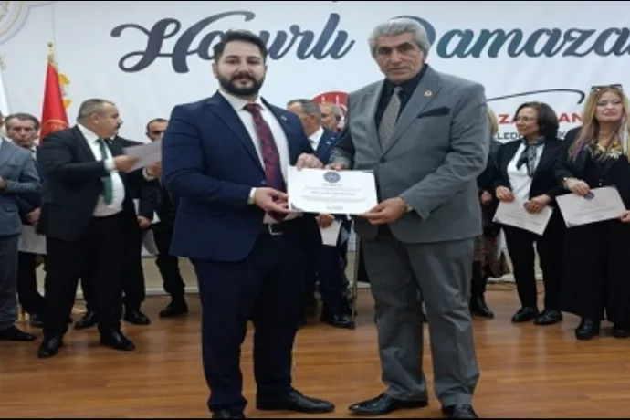 Kazım Eryabakan’a Doğu Anadolu Bölge Başkanlığı Mazbatası Verildi