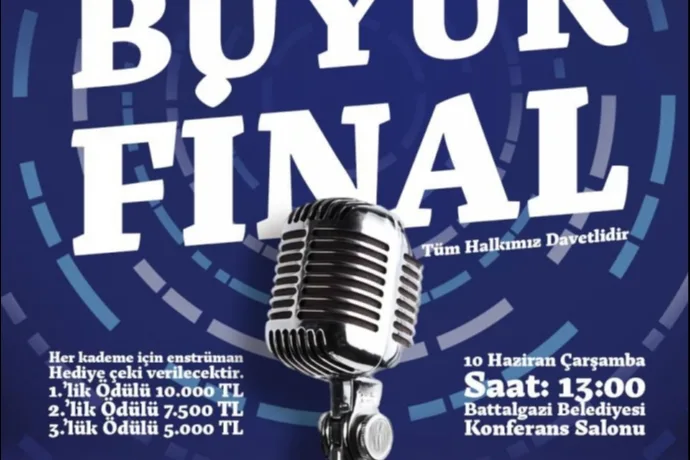 BATTALGAZİ’DE TÜRK HALK MÜZİĞİ YARIŞMASI FİNAL HEYECANI