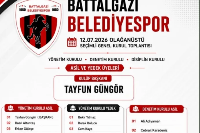 BATTALGAZİ BELEDİYESPOR'DA YENİ DÖNEM BAŞLADI