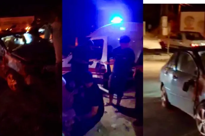 Kuzey Kuşak Yolunda Kaza: Otomobil Refüje Çarptı