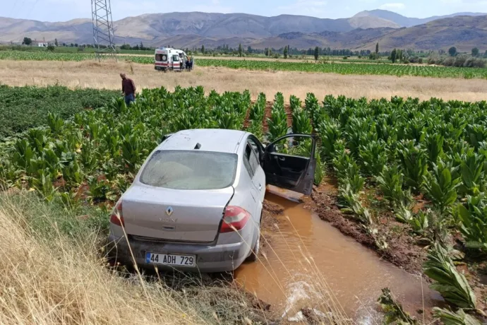 Otomobil tütün tarlasına devrildi: 3 yaralı
