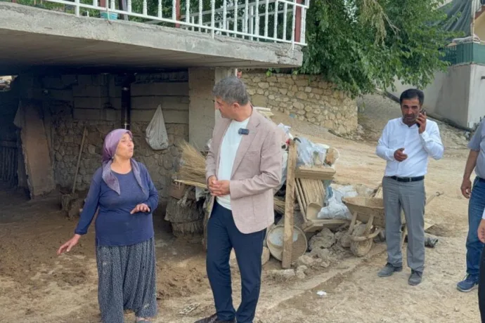 Serdar Yıldız, Selden Etkilenen Kocaözü’nde İncelemelerde Bulundu