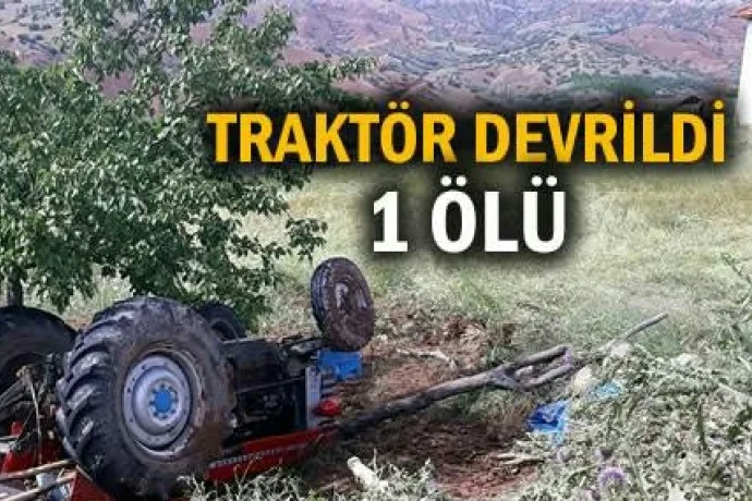 Malatya Pütürge'de traktör uçuruma yuvarlandı sürücüsü öldü;