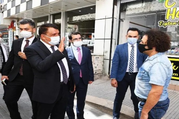 Başkan Gürkan'dan esnaf ziyareti