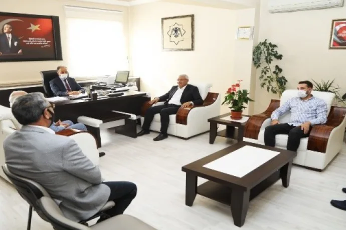 Başkan Güder'den Kaçmaz'a hayırlı olsun ziyareti