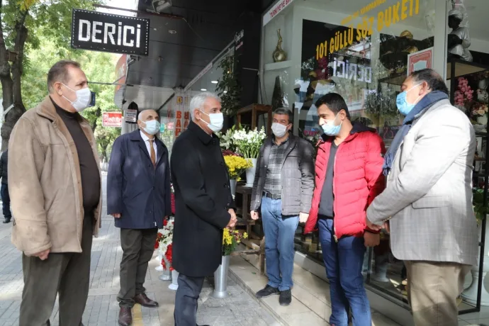 Güder, esnafın sorunlarını dinledi