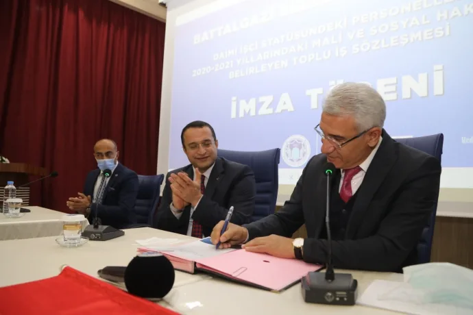 BATTALGAZİ BELEDİYESİ’NDEN PERSONELİNE TOPLU SÖZLEŞME MÜJDESİ