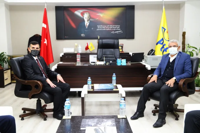 BAŞKAN GÜDER’DEN BAŞMÜDÜR ZAİF’E HAYIRLI OLSUN ZİYARETİ