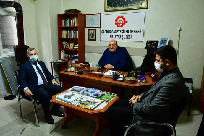 Yeşilyurt belediye başkanı Mehmet Çınardan ÇGD Ziyareti