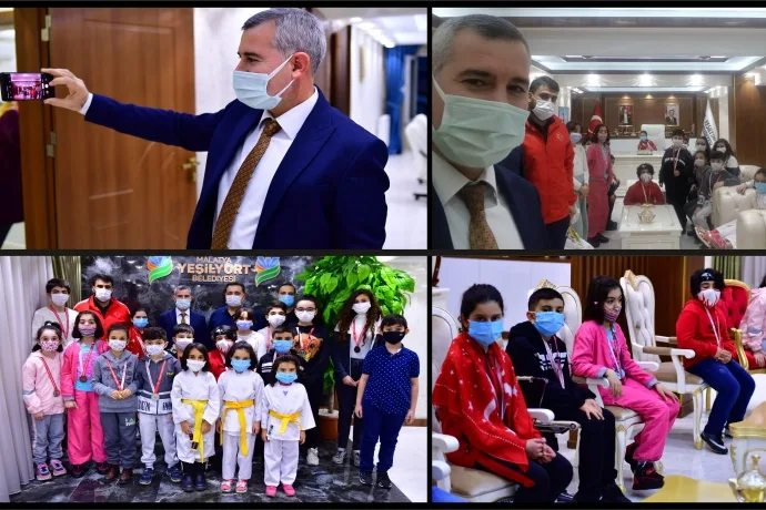 Minik şampiyon Melike GÜLŞEN Belediye Başkanlık Koltuğunu kaptı.